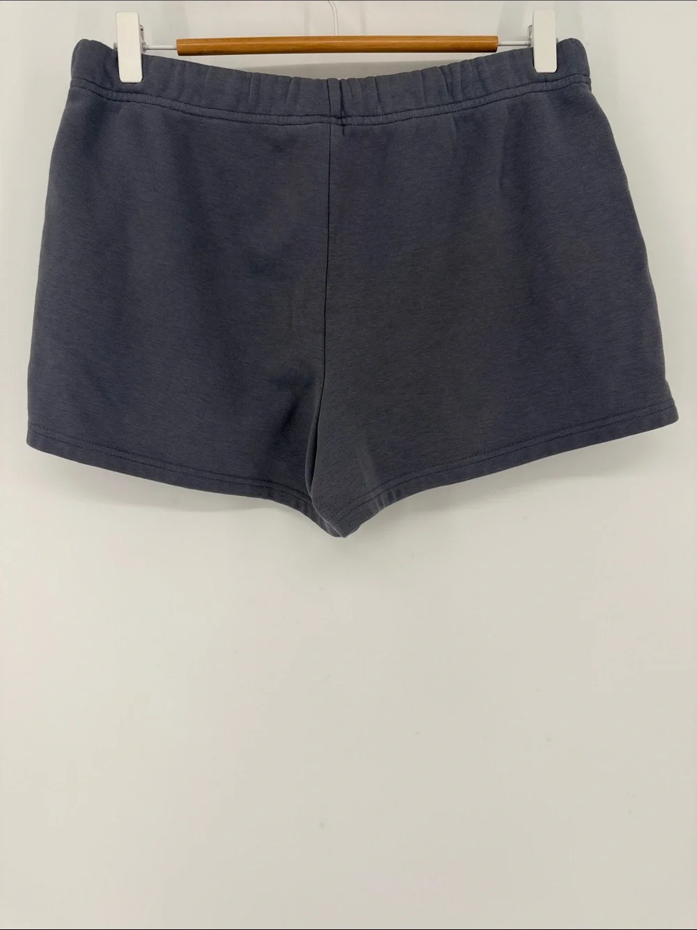 SKIMS Cotton Fleece Lounge Shorts Gray Small Cozy Drawstring Pockets - Picture 3 of 5